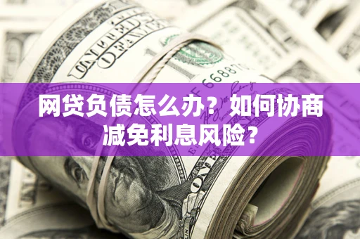 济南网贷负债怎么办？如何协商减免利息风险？