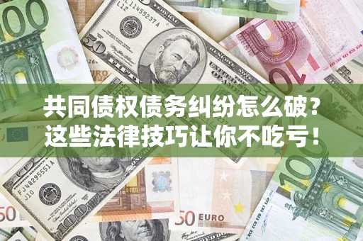 济南共同债权债务纠纷怎么破？这些法律技巧让你不吃亏！
