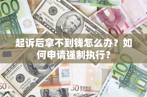 济南起诉后拿不到钱怎么办？如何申请强制执行？