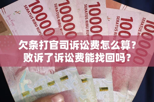 济南欠条打官司诉讼费怎么算？败诉了诉讼费能找回吗？