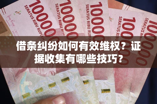 济南借条纠纷如何有效维权？证据收集有哪些技巧？