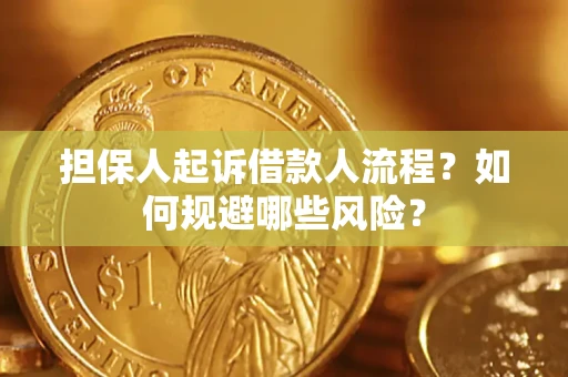 济南担保人起诉借款人流程？如何规避哪些风险？