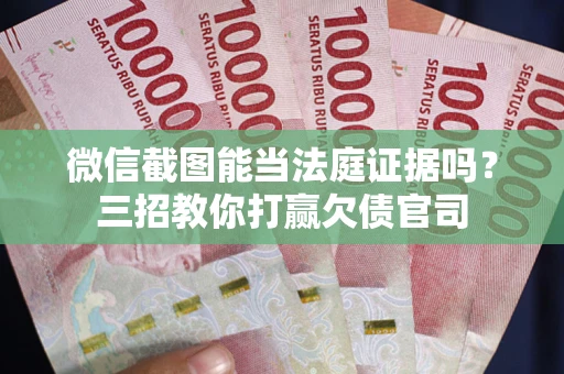 济南微信截图能当法庭证据吗？三招教你打赢欠债官司
