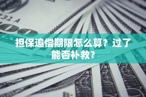 济南担保追偿期限怎么算？过了能否补救？